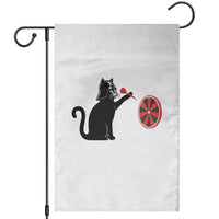 Black Cat Lord Darts Player Garden Flag Funny Space Scifi Dartist Gift - Wonder Print Shop