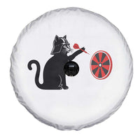 Black Cat Lord Darts Player Spare Tire Cover Funny Space Scifi Dartist Gift - Wonder Print Shop