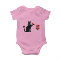 Black Cat Lord Darts Player Baby Onesie Funny Space Scifi Dartist Gift - Wonder Print Shop