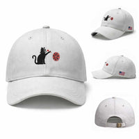 Black Cat Lord Darts Player Baseball Cap Funny Space Scifi Dartist Gift