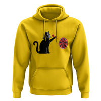 Black Cat Lord Darts Player Hoodie Funny Space Scifi Dartist Gift - Wonder Print Shop