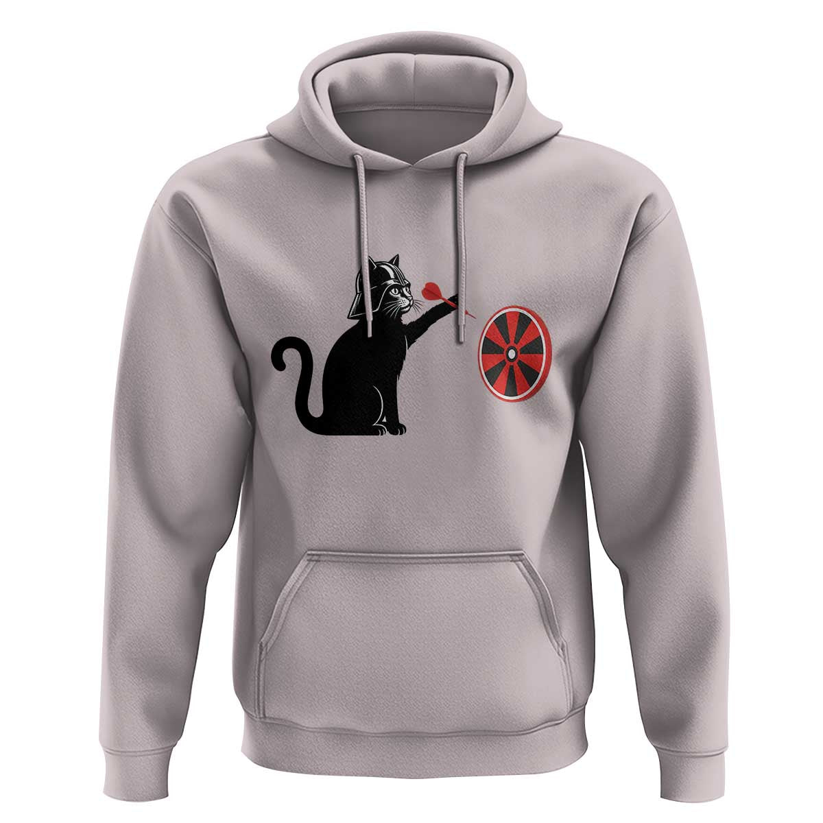 Black Cat Lord Darts Player Hoodie Funny Space Scifi Dartist Gift - Wonder Print Shop