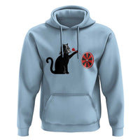 Black Cat Lord Darts Player Hoodie Funny Space Scifi Dartist Gift - Wonder Print Shop