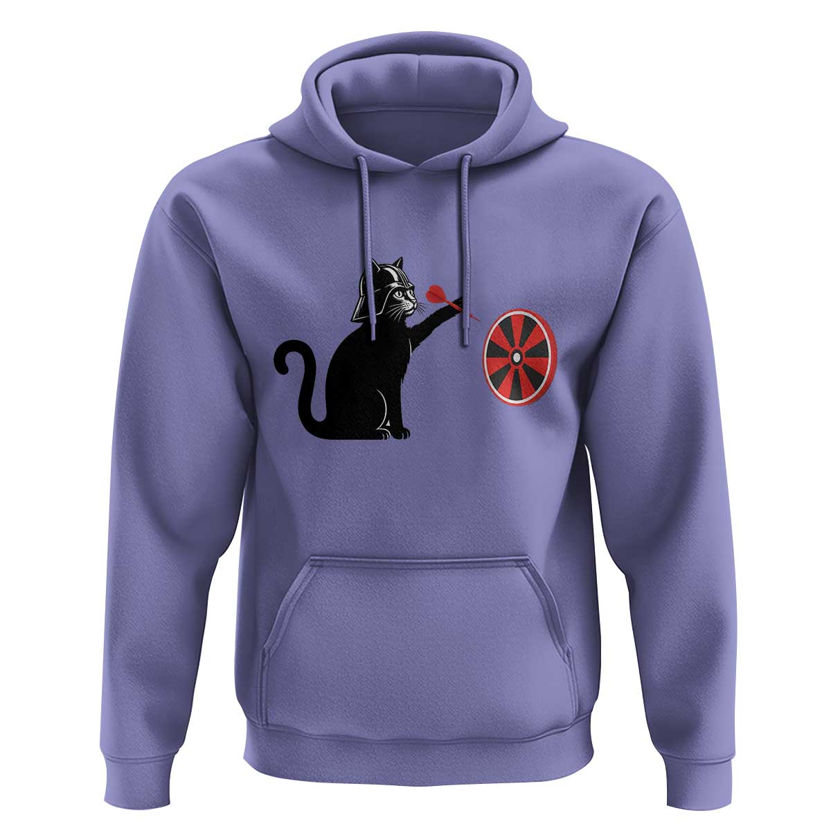 Black Cat Lord Darts Player Hoodie Funny Space Scifi Dartist Gift - Wonder Print Shop