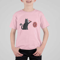 Black Cat Lord Darts Player T Shirt For Kid Funny Space Scifi Dartist Gift - Wonder Print Shop