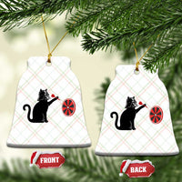 Black Cat Lord Darts Player Ceramic Ornament Funny Space Scifi Dartist Gift - Wonder Print Shop