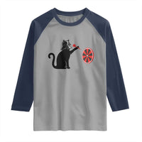 Black Cat Lord Darts Player Raglan Shirt Funny Space Scifi Dartist Gift - Wonder Print Shop