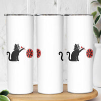 Black Cat Lord Darts Player Skinny Tumbler Funny Space Scifi Dartist Gift - Wonder Print Shop