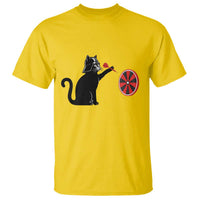 Black Cat Lord Darts Player T Shirt Funny Space Scifi Dartist Gift - Wonder Print Shop