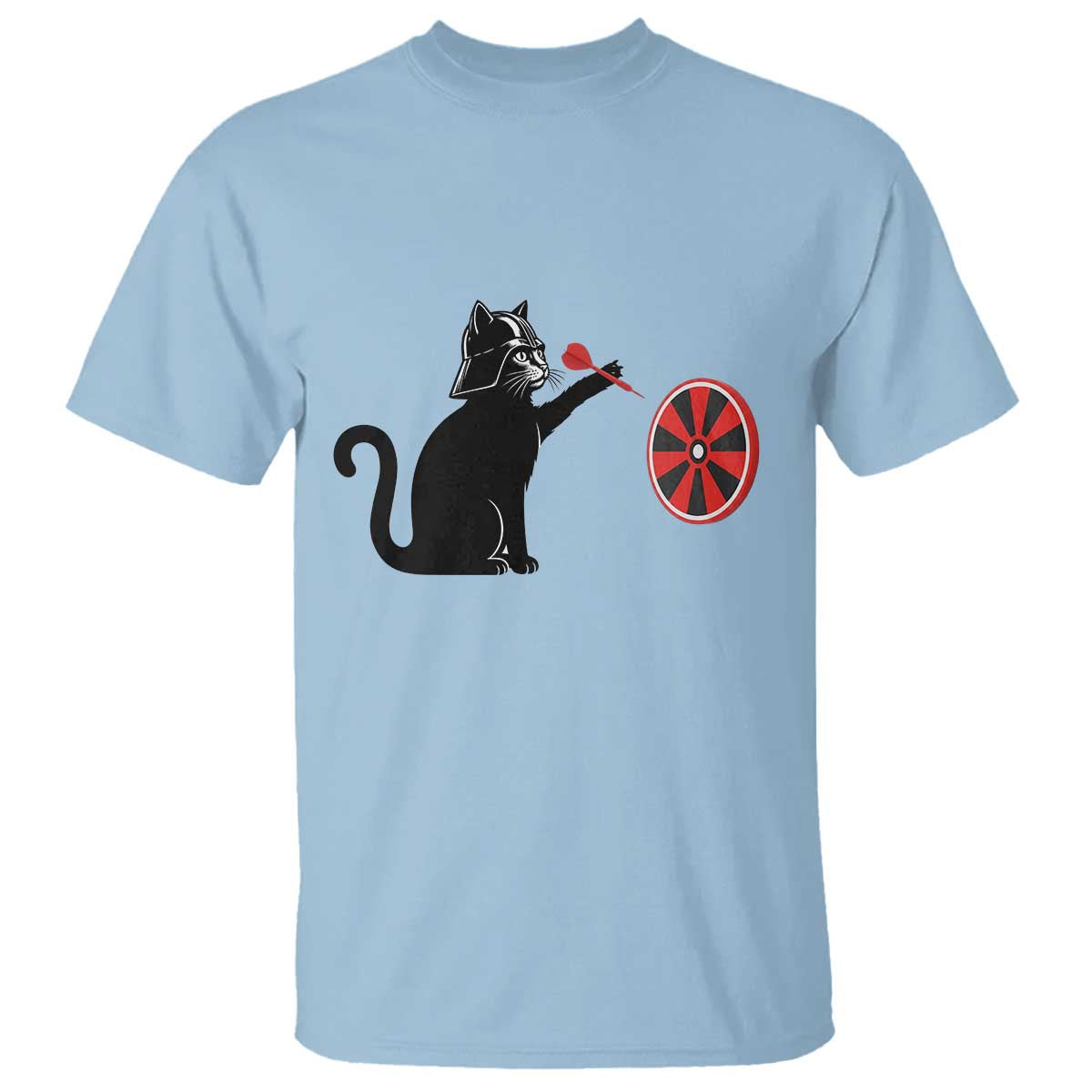Black Cat Lord Darts Player T Shirt Funny Space Scifi Dartist Gift - Wonder Print Shop
