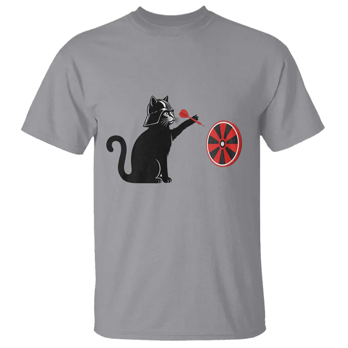 Black Cat Lord Darts Player T Shirt Funny Space Scifi Dartist Gift - Wonder Print Shop
