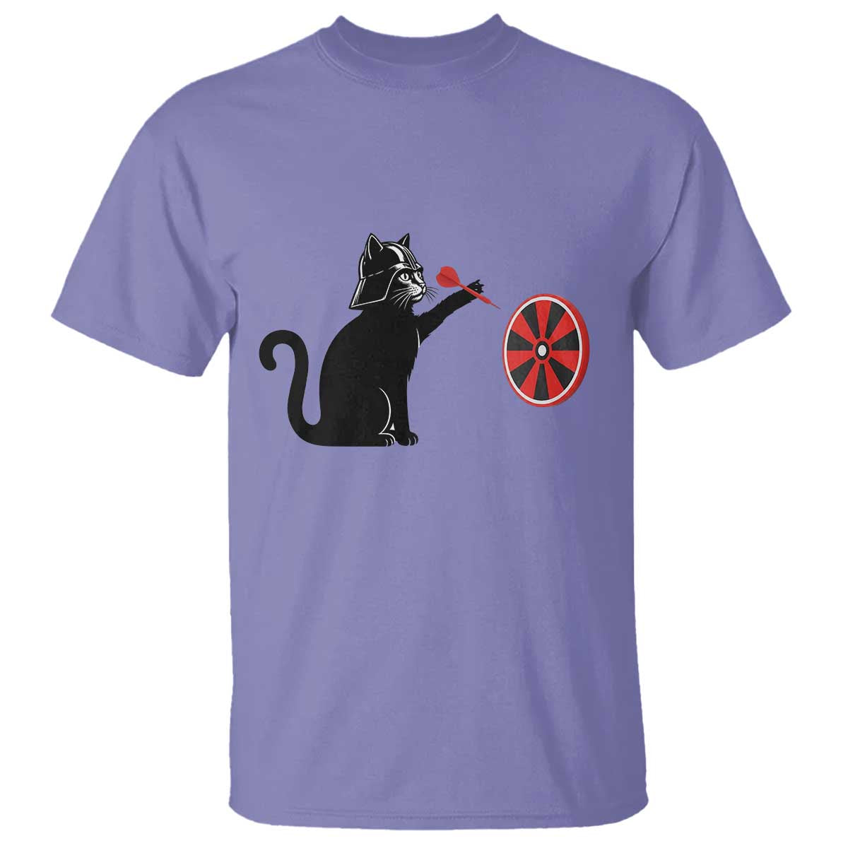 Black Cat Lord Darts Player T Shirt Funny Space Scifi Dartist Gift - Wonder Print Shop