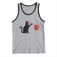 Black Cat Lord Darts Player Tank Top Funny Space Scifi Dartist Gift - Wonder Print Shop