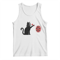 Black Cat Lord Darts Player Tank Top Funny Space Scifi Dartist Gift - Wonder Print Shop