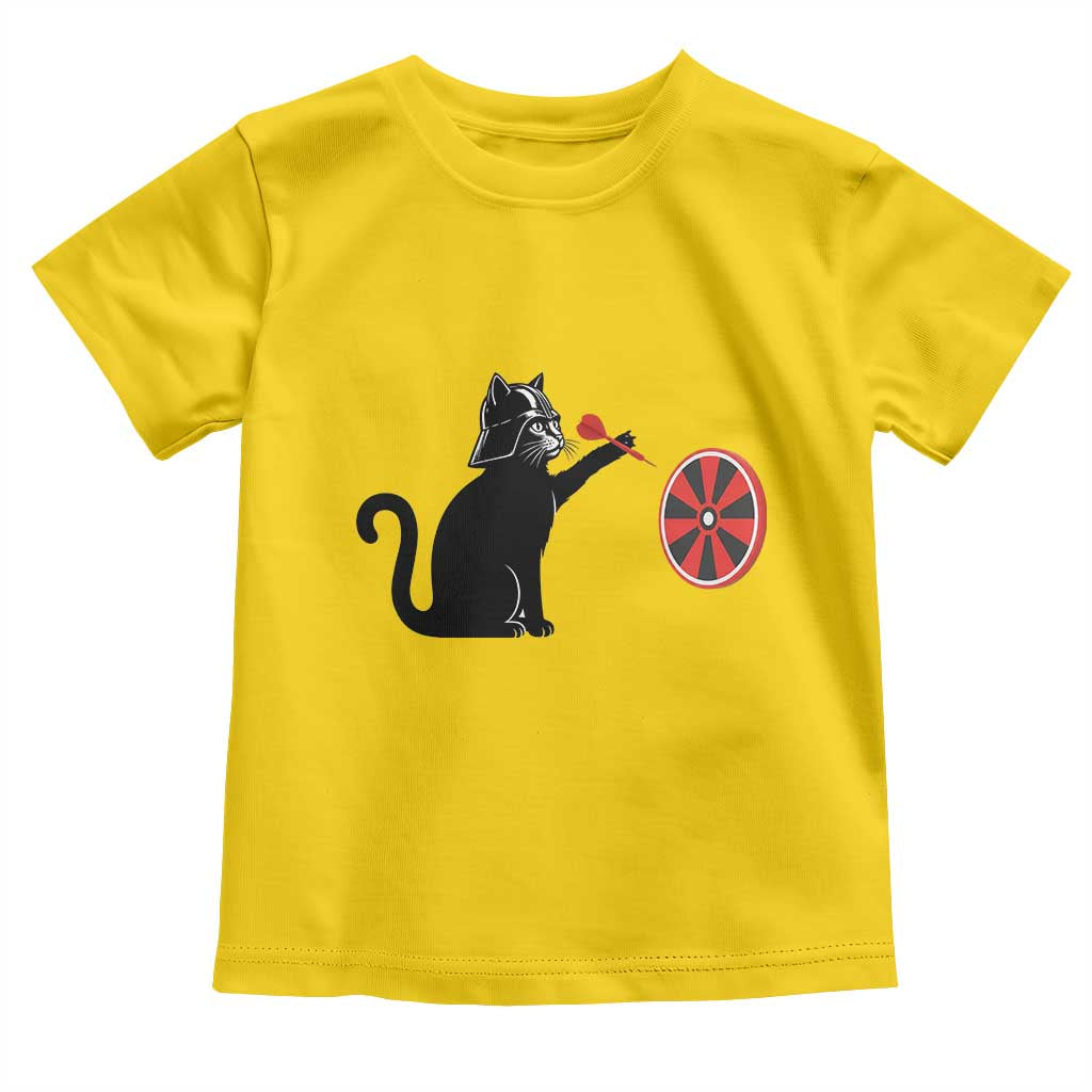 Black Cat Lord Darts Player Toddler T Shirt Funny Space Scifi Dartist Gift - Wonder Print Shop