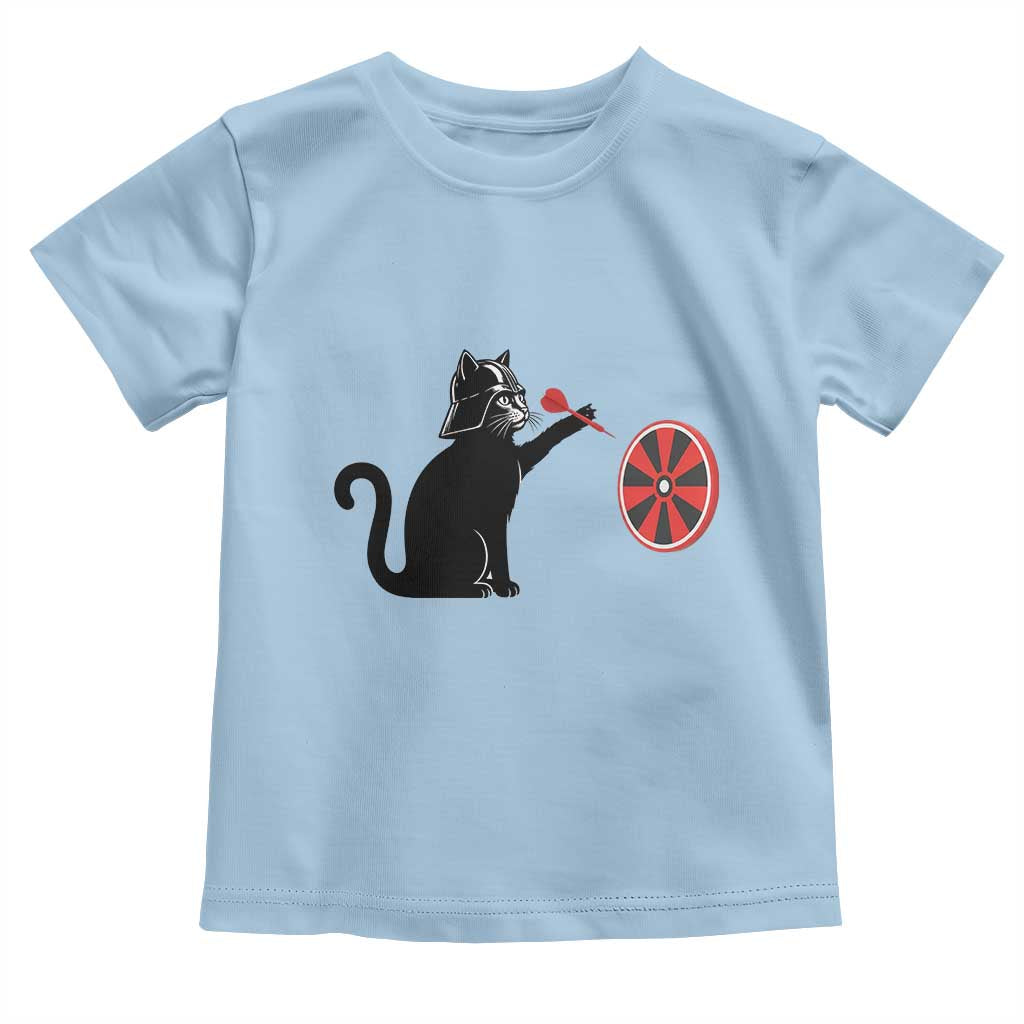 Black Cat Lord Darts Player Toddler T Shirt Funny Space Scifi Dartist Gift - Wonder Print Shop