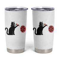 Black Cat Lord Darts Player Tumbler Cup Funny Space Scifi Dartist Gift - Wonder Print Shop