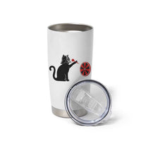Black Cat Lord Darts Player Tumbler Cup Funny Space Scifi Dartist Gift - Wonder Print Shop