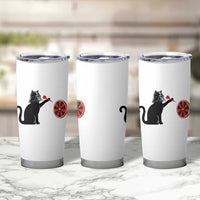 Black Cat Lord Darts Player Tumbler Cup Funny Space Scifi Dartist Gift - Wonder Print Shop