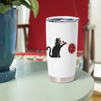 Black Cat Lord Darts Player Tumbler Cup Funny Space Scifi Dartist Gift - Wonder Print Shop
