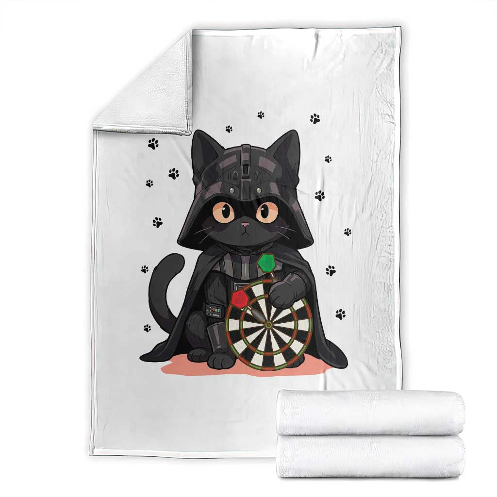 Dark Lord Cat Dartist Gift Throw Blanket Funny Sci Fi Dart Thrower Gift - Wonder Print Shop