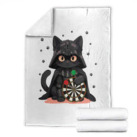 Dark Lord Cat Dartist Gift Throw Blanket Funny Sci Fi Dart Thrower Gift - Wonder Print Shop