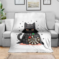 Dark Lord Cat Dartist Gift Throw Blanket Funny Sci Fi Dart Thrower Gift - Wonder Print Shop