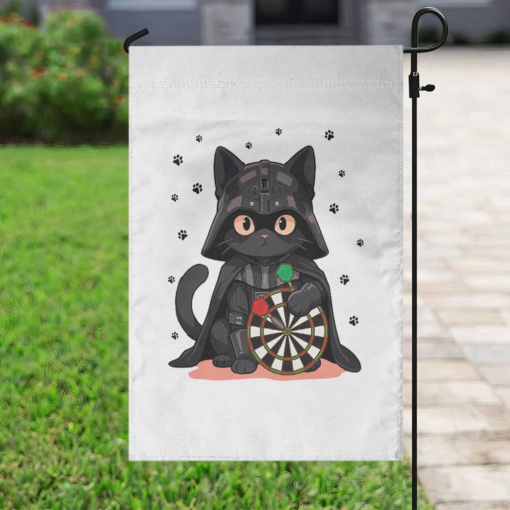 Dark Lord Cat Dartist Gift Garden Flag Funny Sci Fi Dart Thrower Gift - Wonder Print Shop