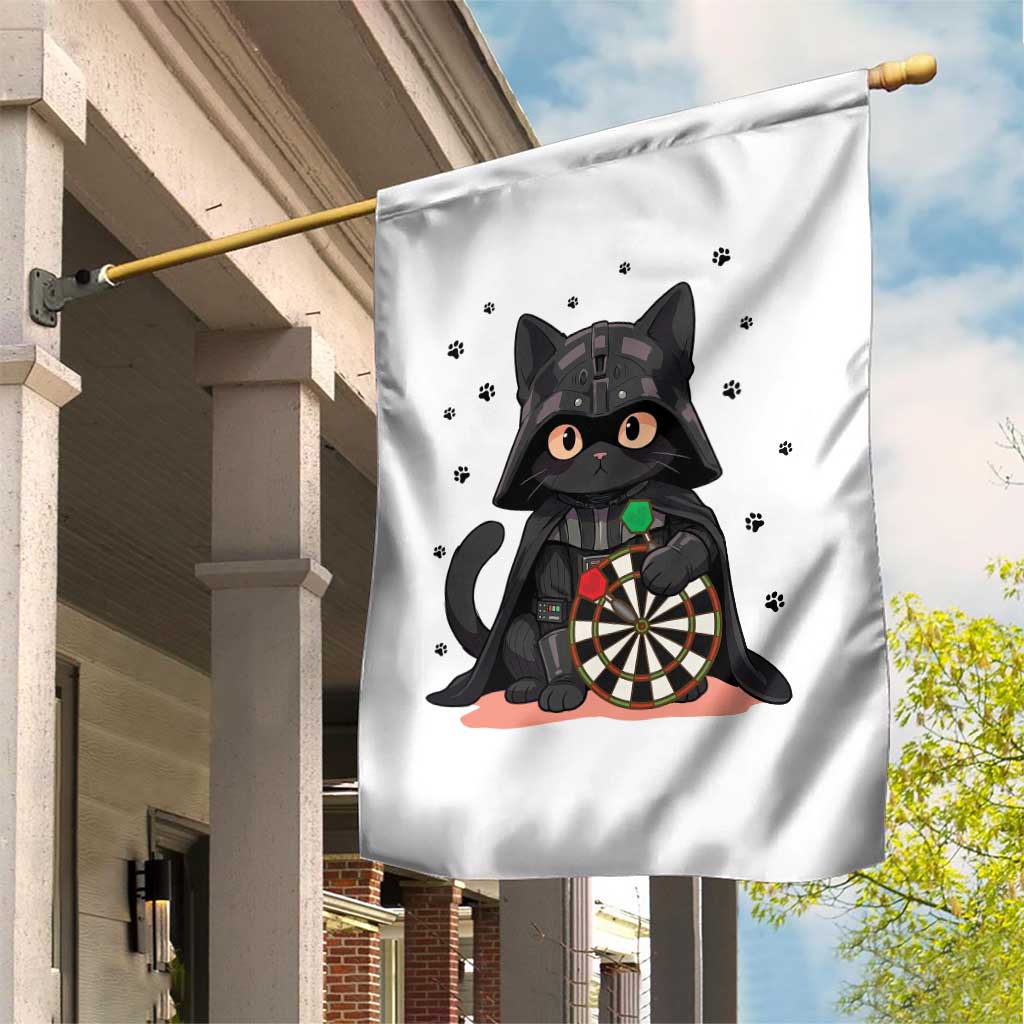 Dark Lord Cat Dartist Gift Garden Flag Funny Sci Fi Dart Thrower Gift - Wonder Print Shop