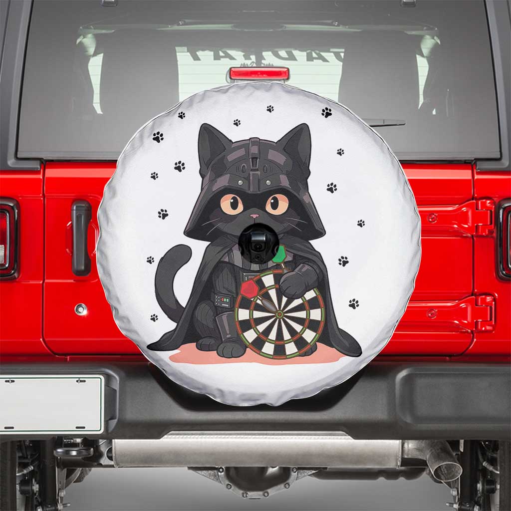 Dark Lord Cat Dartist Gift Spare Tire Cover Funny Sci Fi Dart Thrower Gift - Wonder Print Shop