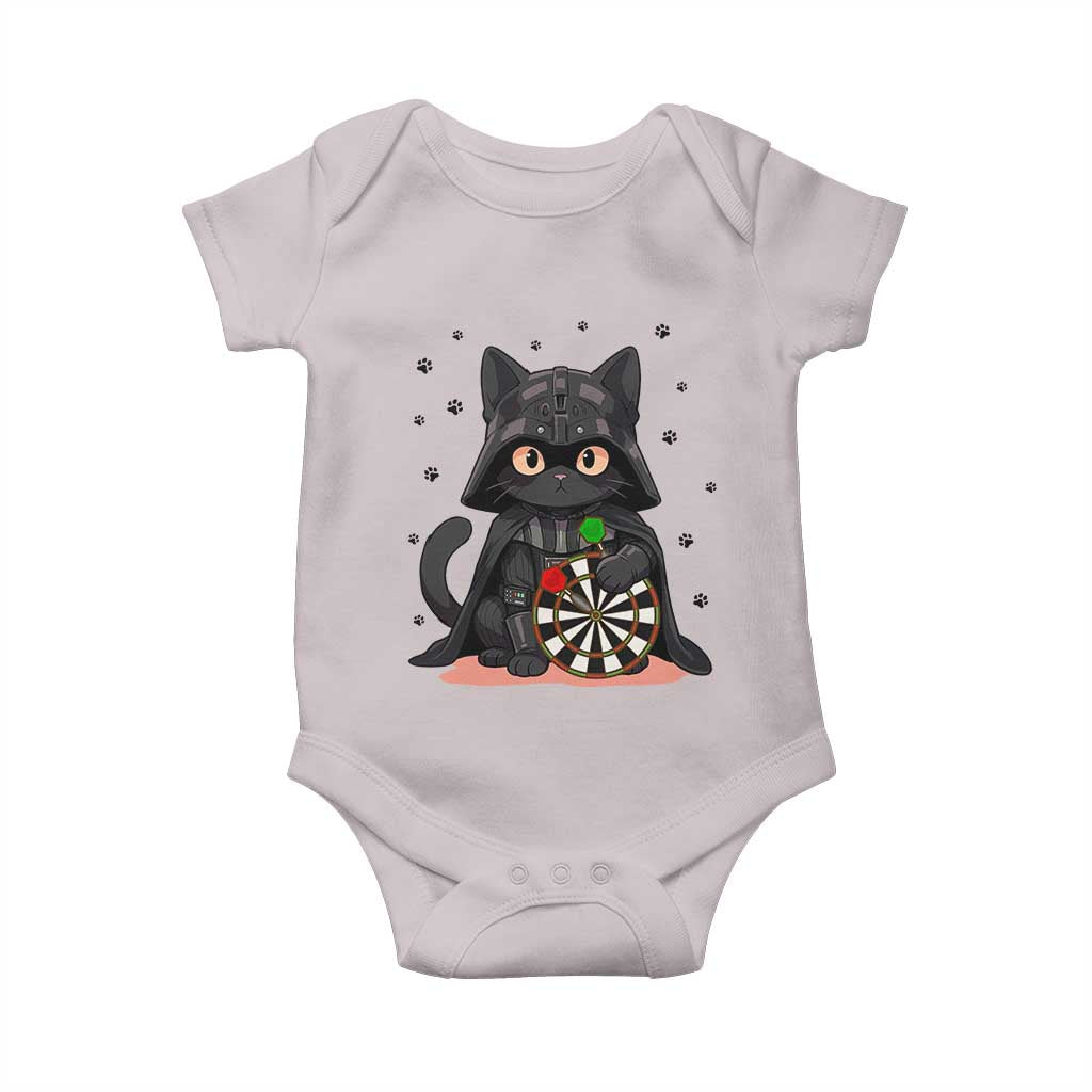 Dark Lord Cat Dartist Gift Baby Onesie Funny Sci Fi Dart Thrower Gift - Wonder Print Shop
