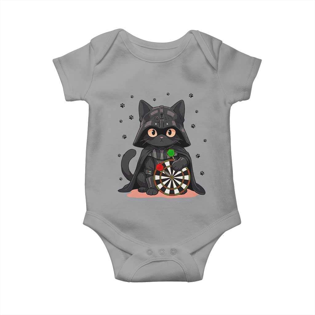 Dark Lord Cat Dartist Gift Baby Onesie Funny Sci Fi Dart Thrower Gift - Wonder Print Shop