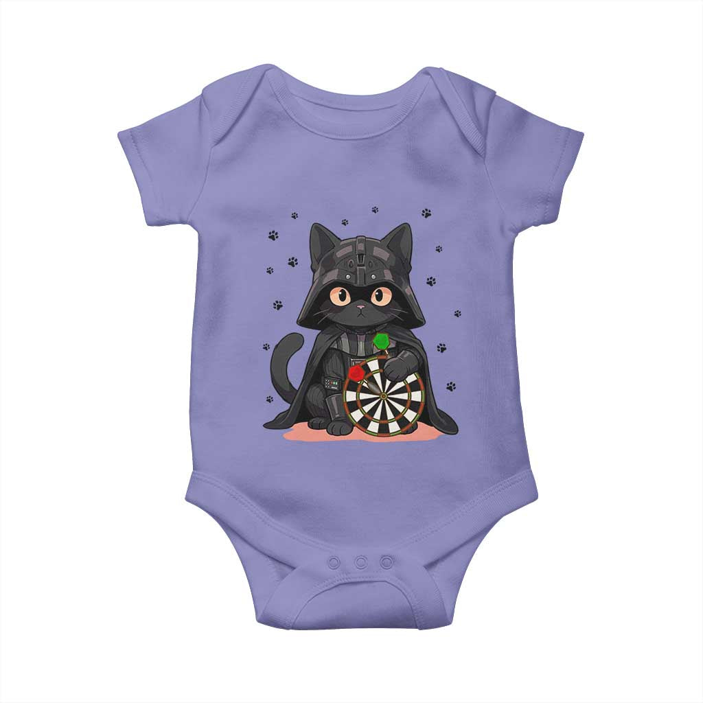 Dark Lord Cat Dartist Gift Baby Onesie Funny Sci Fi Dart Thrower Gift - Wonder Print Shop