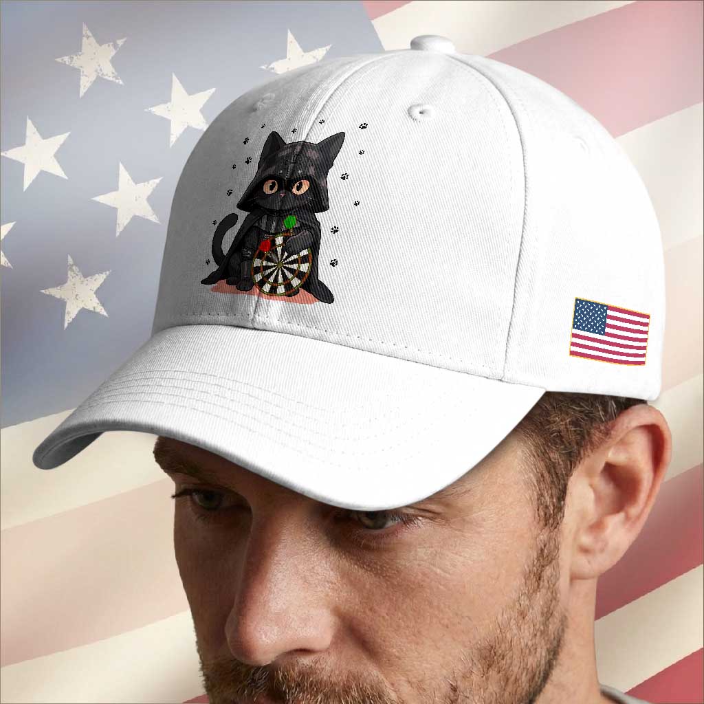 Dark Lord Cat Dartist Gift Baseball Cap Funny Sci Fi Dart Thrower Gift