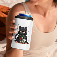 Dark Lord Cat Dartist Gift 4 in 1 Can Cooler Tumbler Funny Sci Fi Dart Thrower Gift - Wonder Print Shop