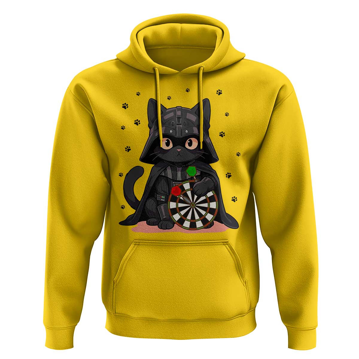 Dark Lord Cat Dartist Gift Hoodie Funny Sci Fi Dart Thrower Gift - Wonder Print Shop