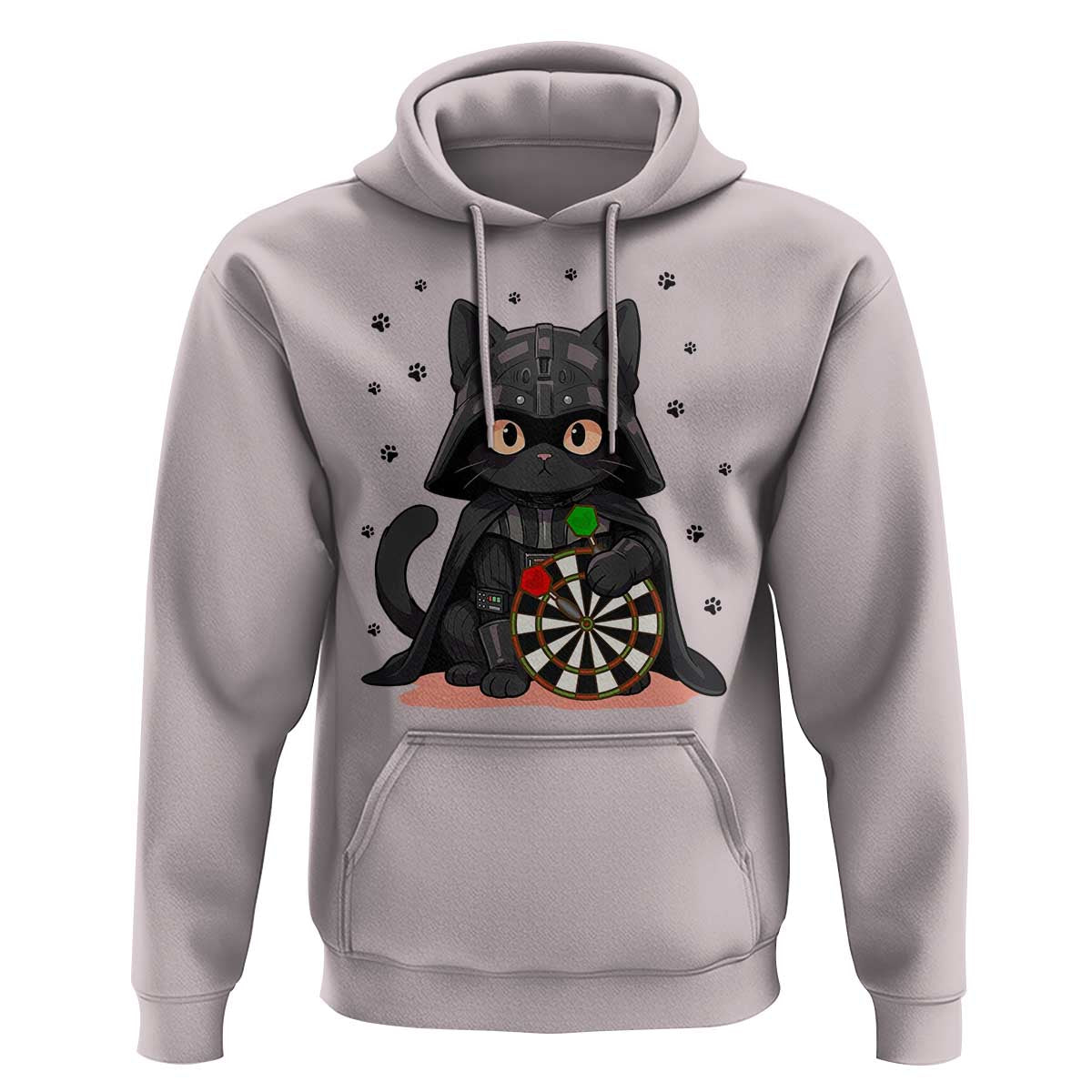 Dark Lord Cat Dartist Gift Hoodie Funny Sci Fi Dart Thrower Gift - Wonder Print Shop