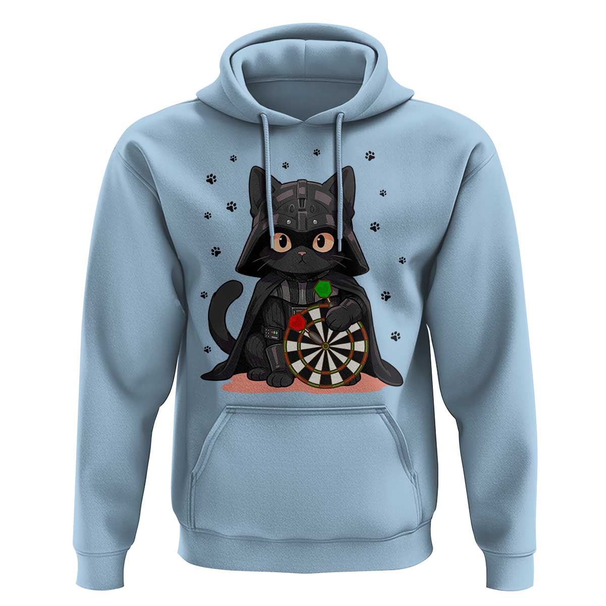 Dark Lord Cat Dartist Gift Hoodie Funny Sci Fi Dart Thrower Gift - Wonder Print Shop