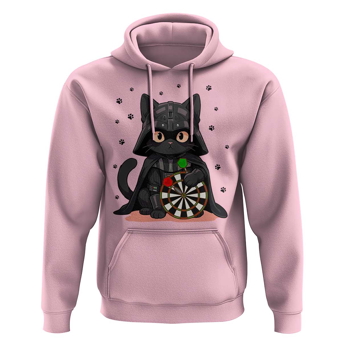 Dark Lord Cat Dartist Gift Hoodie Funny Sci Fi Dart Thrower Gift - Wonder Print Shop