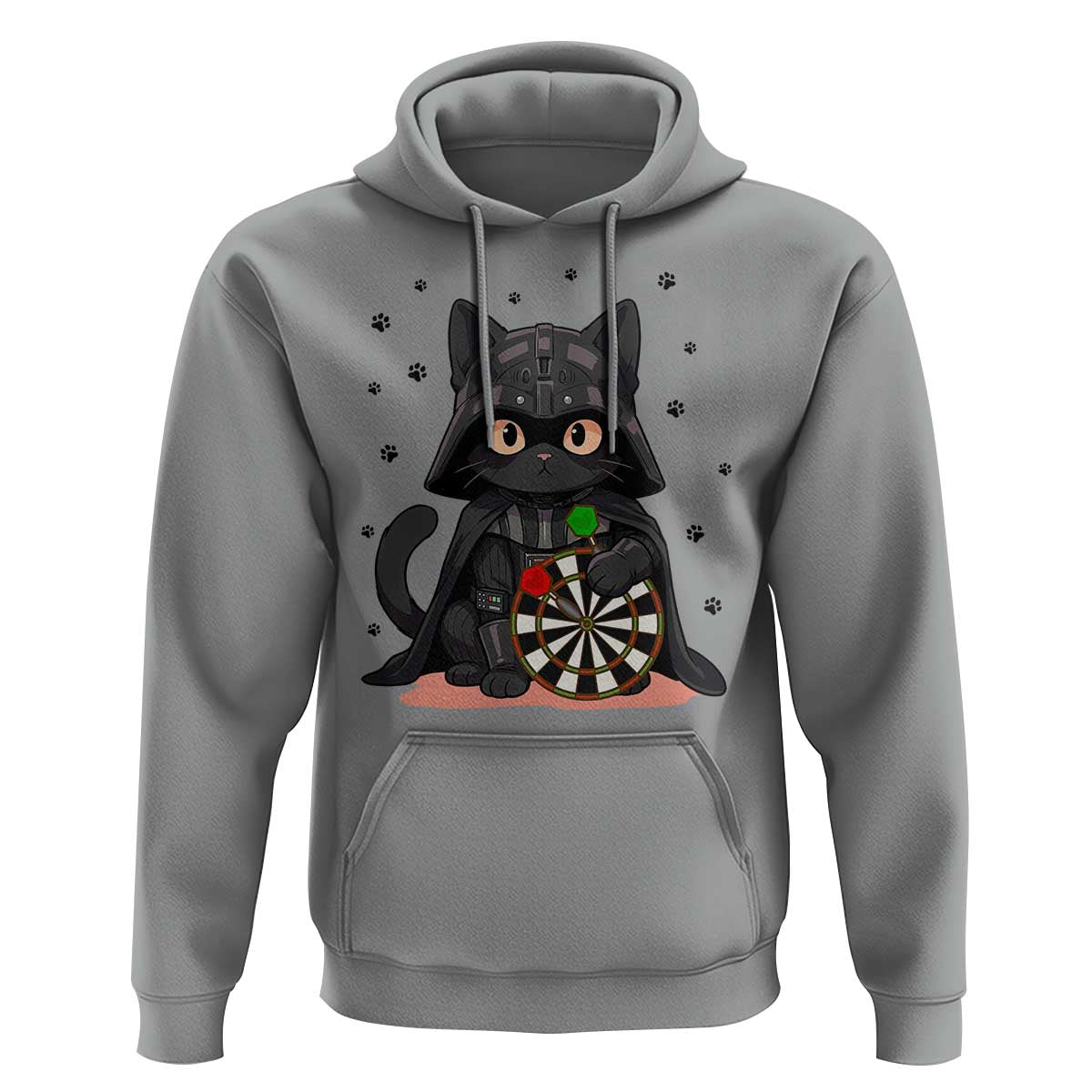 Dark Lord Cat Dartist Gift Hoodie Funny Sci Fi Dart Thrower Gift - Wonder Print Shop