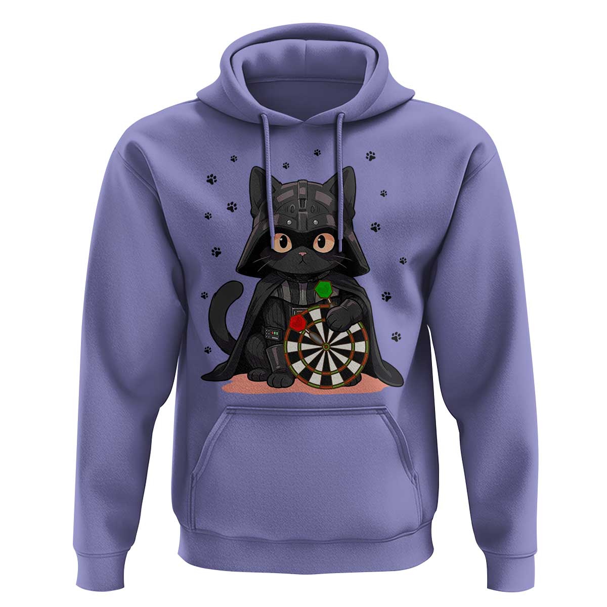 Dark Lord Cat Dartist Gift Hoodie Funny Sci Fi Dart Thrower Gift - Wonder Print Shop