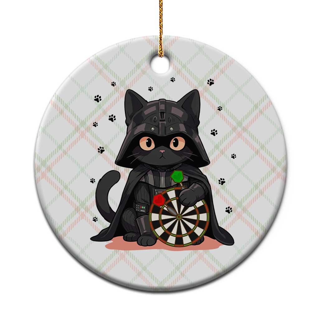 Dark Lord Cat Dartist Gift Ceramic Ornament Funny Sci Fi Dart Thrower Gift - Wonder Print Shop