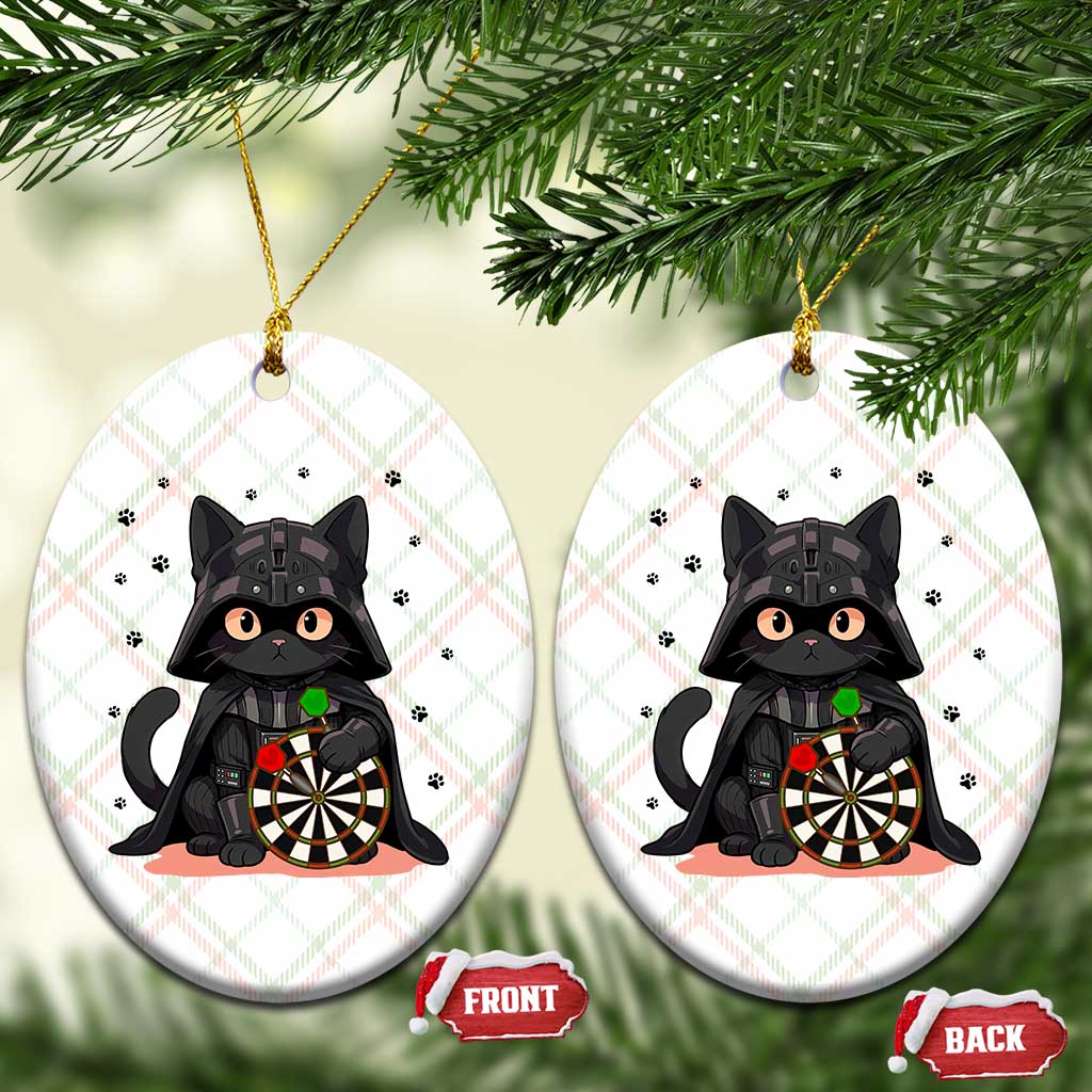 Dark Lord Cat Dartist Gift Ceramic Ornament Funny Sci Fi Dart Thrower Gift - Wonder Print Shop