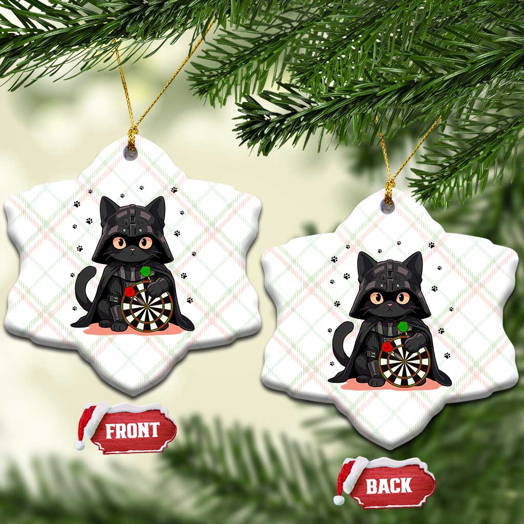 Dark Lord Cat Dartist Gift Ceramic Ornament Funny Sci Fi Dart Thrower Gift - Wonder Print Shop