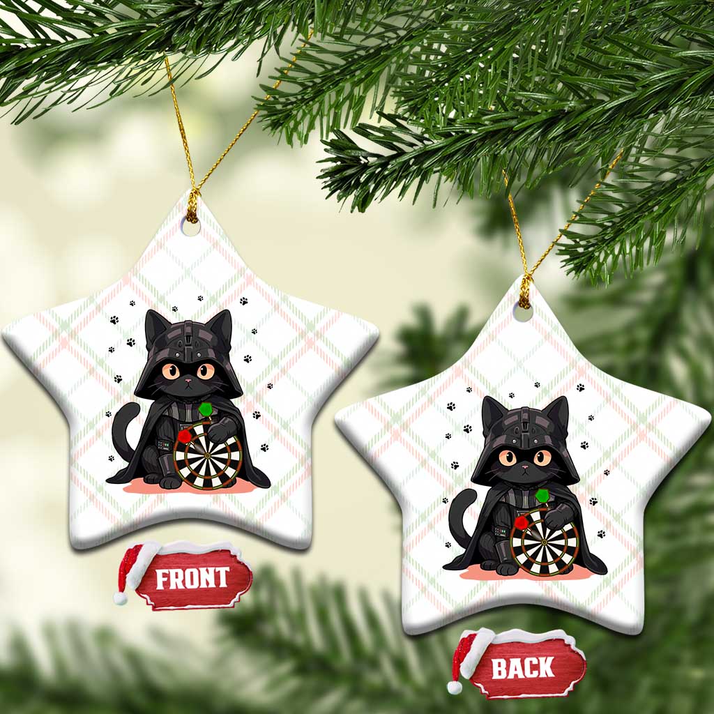 Dark Lord Cat Dartist Gift Ceramic Ornament Funny Sci Fi Dart Thrower Gift - Wonder Print Shop