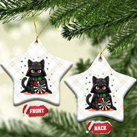 Dark Lord Cat Dartist Gift Ceramic Ornament Funny Sci Fi Dart Thrower Gift - Wonder Print Shop