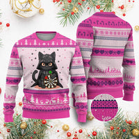 Dark Lord Cat Dartist Gift Ugly Christmas Sweater Funny Sci Fi Dart Thrower Gift - Wonder Print Shop
