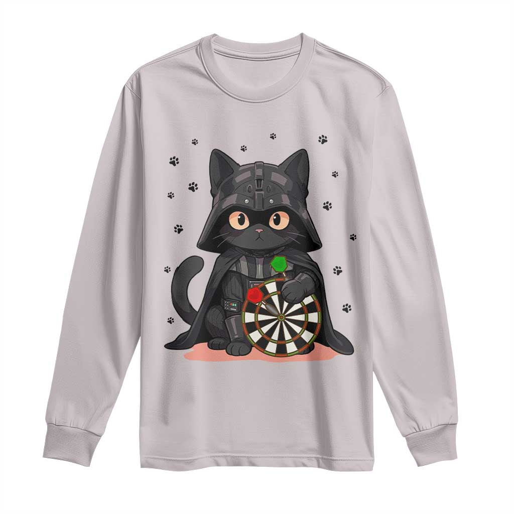 Dark Lord Cat Dartist Gift Long Sleeve Shirt Funny Sci Fi Dart Thrower Gift - Wonder Print Shop