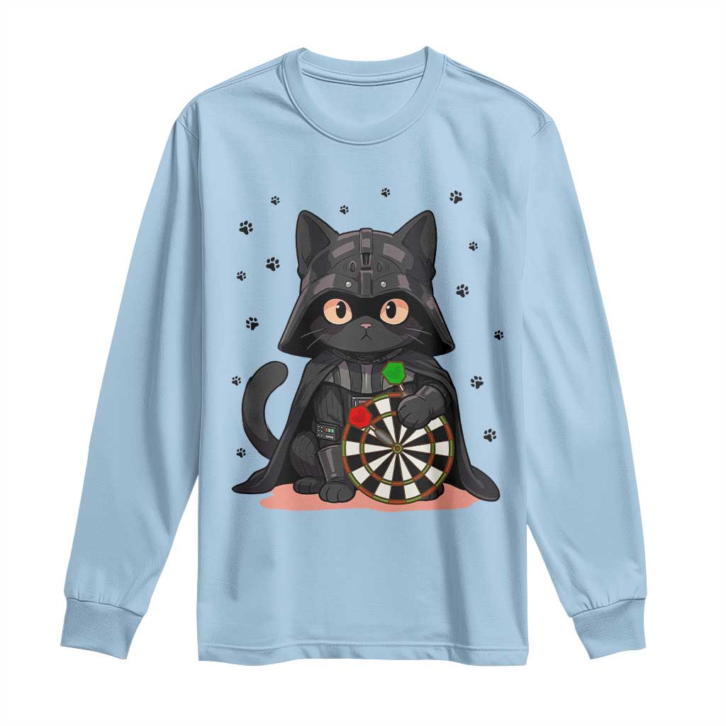 Dark Lord Cat Dartist Gift Long Sleeve Shirt Funny Sci Fi Dart Thrower Gift - Wonder Print Shop