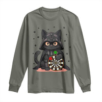 Dark Lord Cat Dartist Gift Long Sleeve Shirt Funny Sci Fi Dart Thrower Gift - Wonder Print Shop
